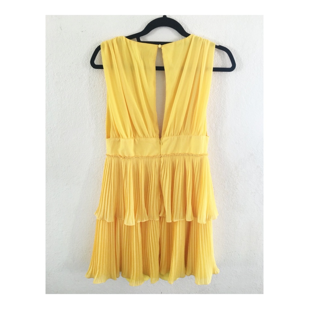 Lulus Yellow Ruffle Dress - Picture 3 of 3